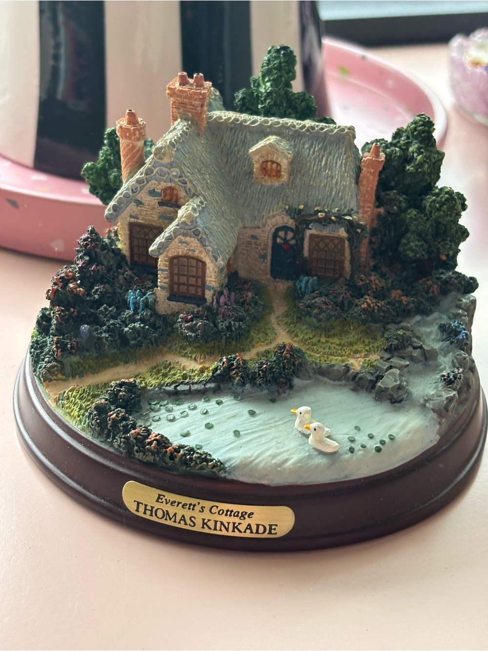 Thomas Kinkade Everett’s Cottage light up house vintage decoration